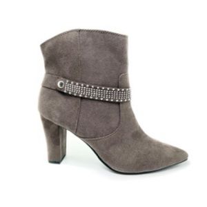 AM By ANN MARINO Women's Wilma Gray High Heel Bootie Size 7.5